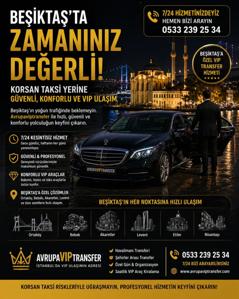 beşiktaş korsan taksi vip ulaşım istanbul