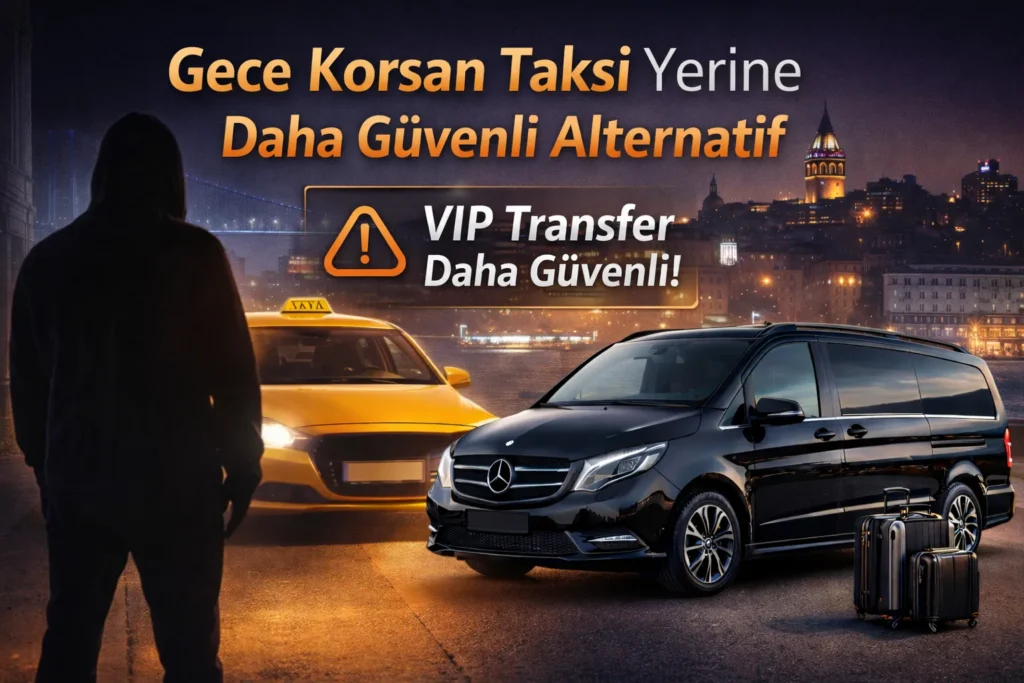 gece korsan taksi yerine vip transfer istanbul