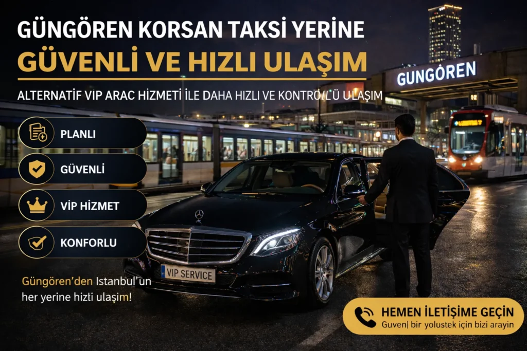 güngören korsan taksi alternatif ulaşım istanbul