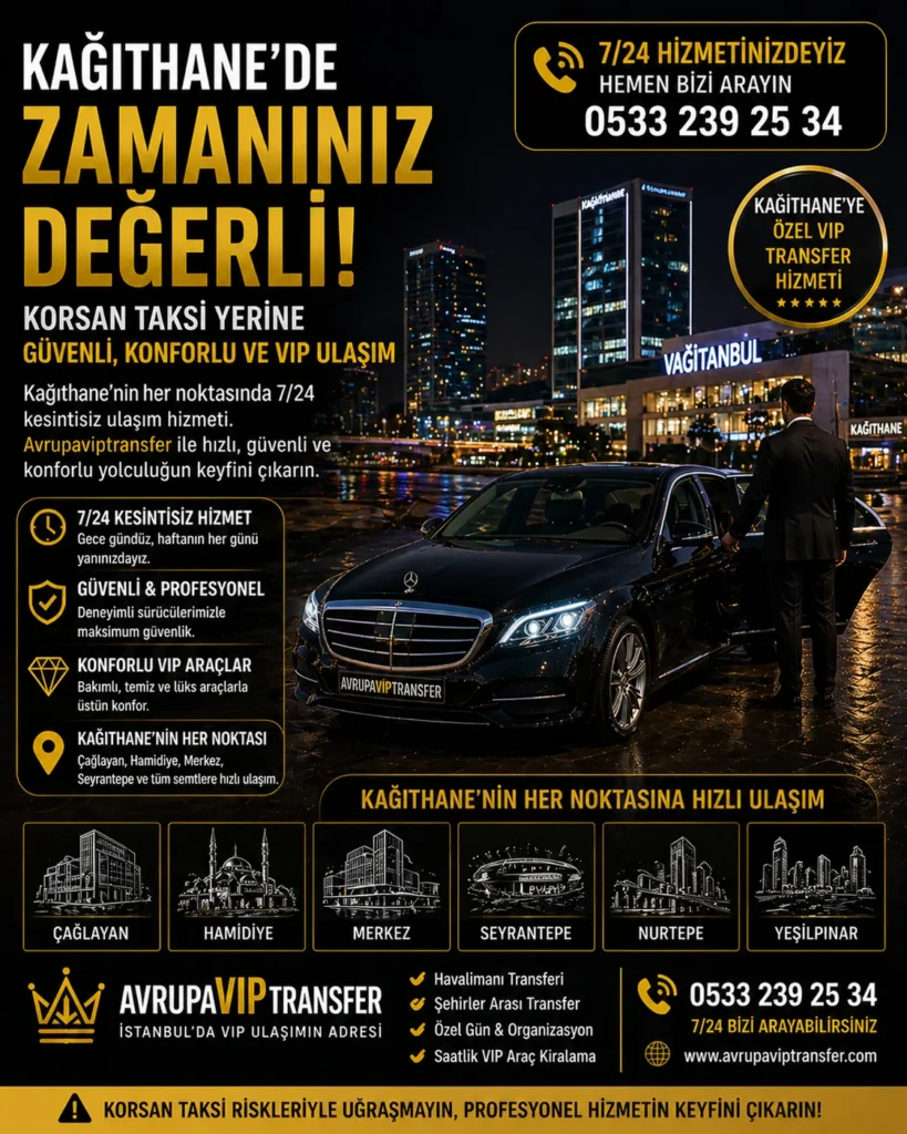 kağıthane korsan taksi vip ulaşım istanbul