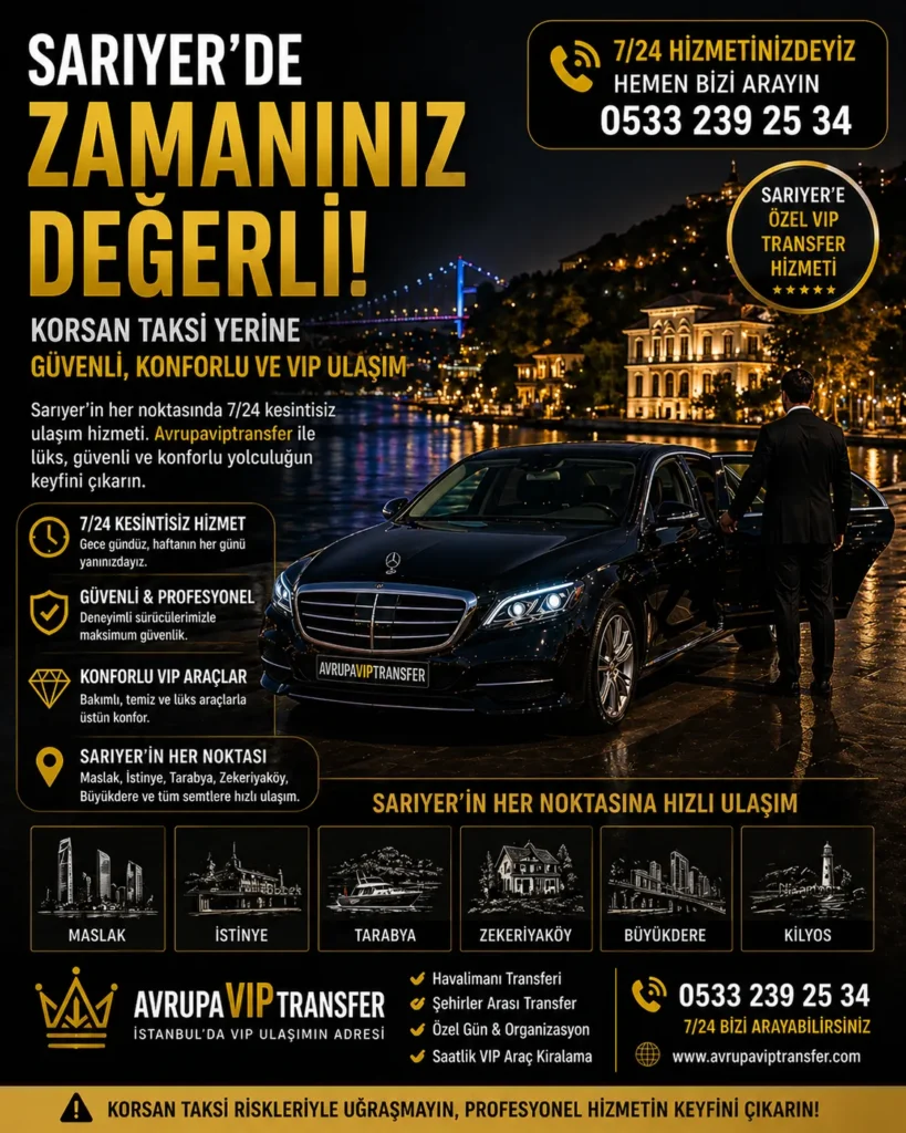 sarıyer korsan taksi vip ulaşım istanbul