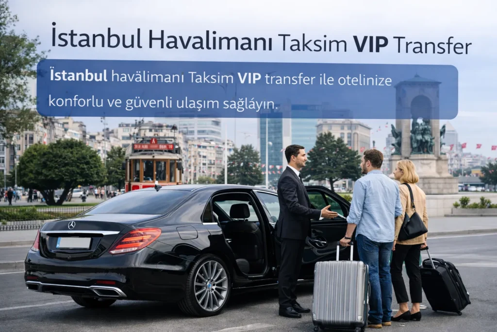 istanbul havalimani taksim vip transfer ile otel ulaşımı