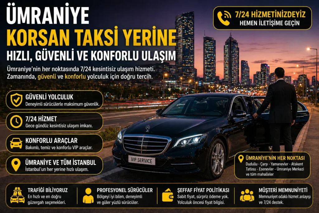 ümraniye korsan taksi alternatif ulaşım istanbul