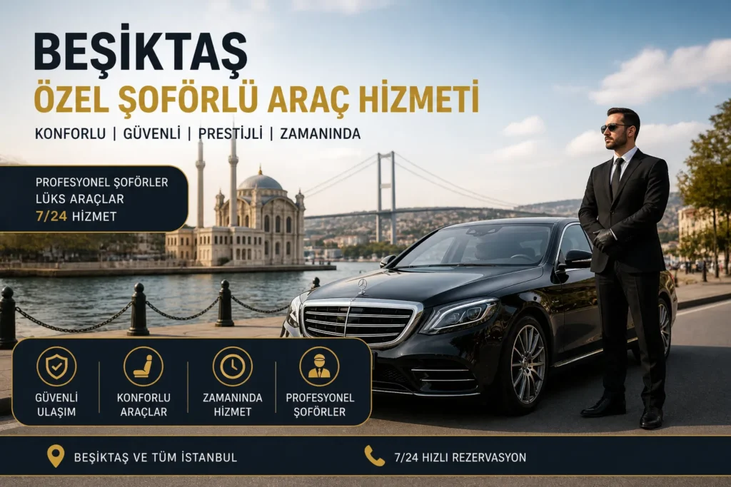 Beşiktaş özel şoförlü araç hizmeti lüks VIP araç
